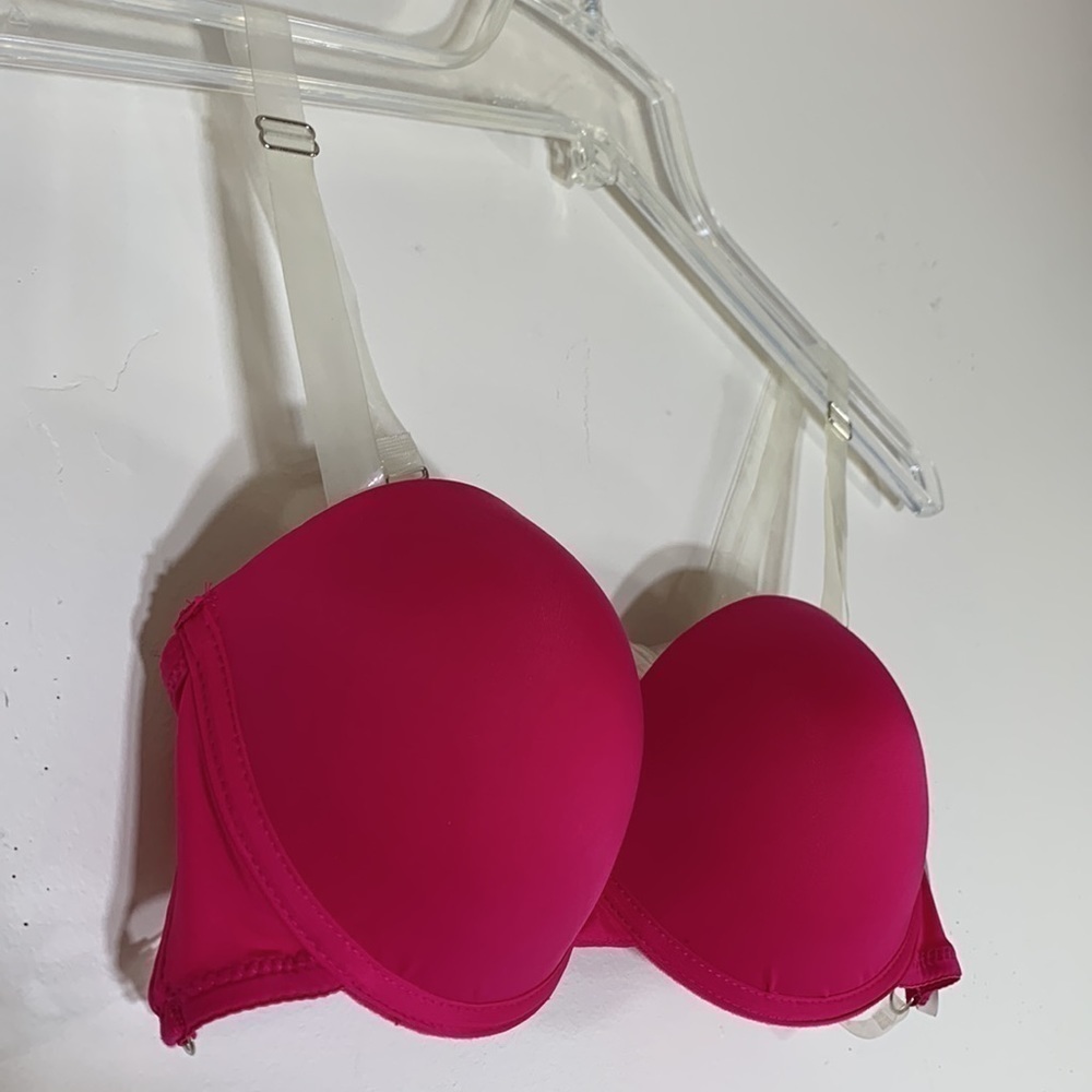 NWT. Jennifer Intimatea 34C Sheer Plastic Strap Bra. - Picture 3 of 8